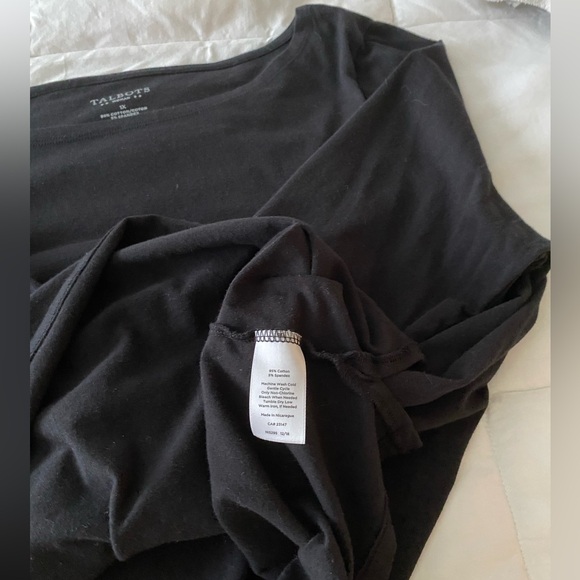 Talbots long sleeve boat neck tee. Size 1X - Picture 3 of 4